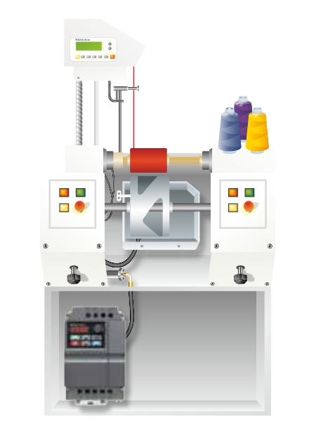 11KW變頻器 VFD110E43A-M的應用于繞線機